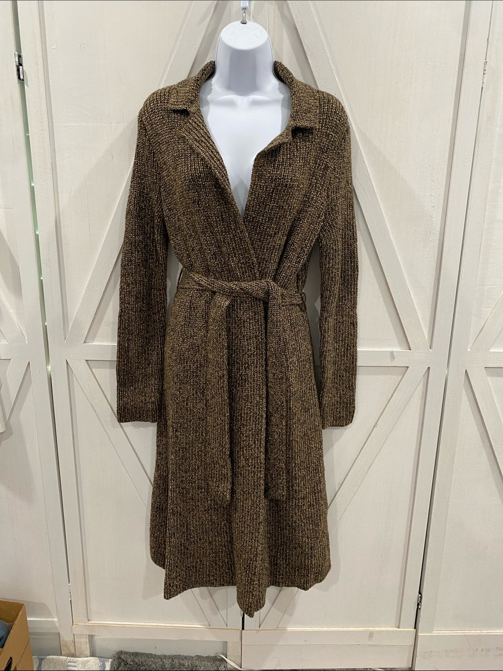 Lauren Ralph Lauren Wool Blend Long Cardigan Knit Size Small - Picture 5 of 11